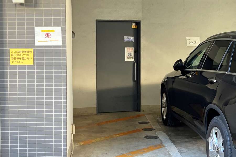 駐輪場の出入り口