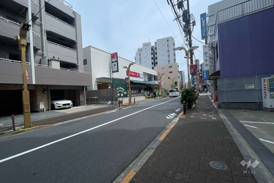 敷地南東側の前面道路