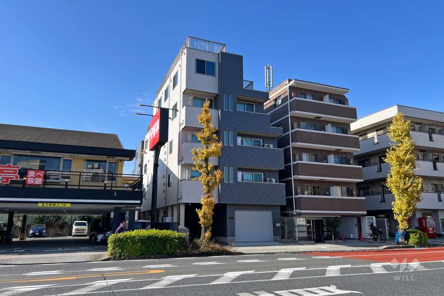 ライジングプレイス板橋の外観（南東側から）