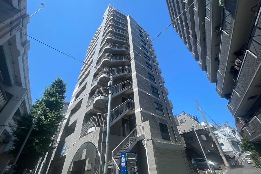 パレドール池袋北の外観（北東側から）