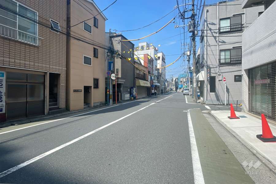 敷地南側の前面道路　
