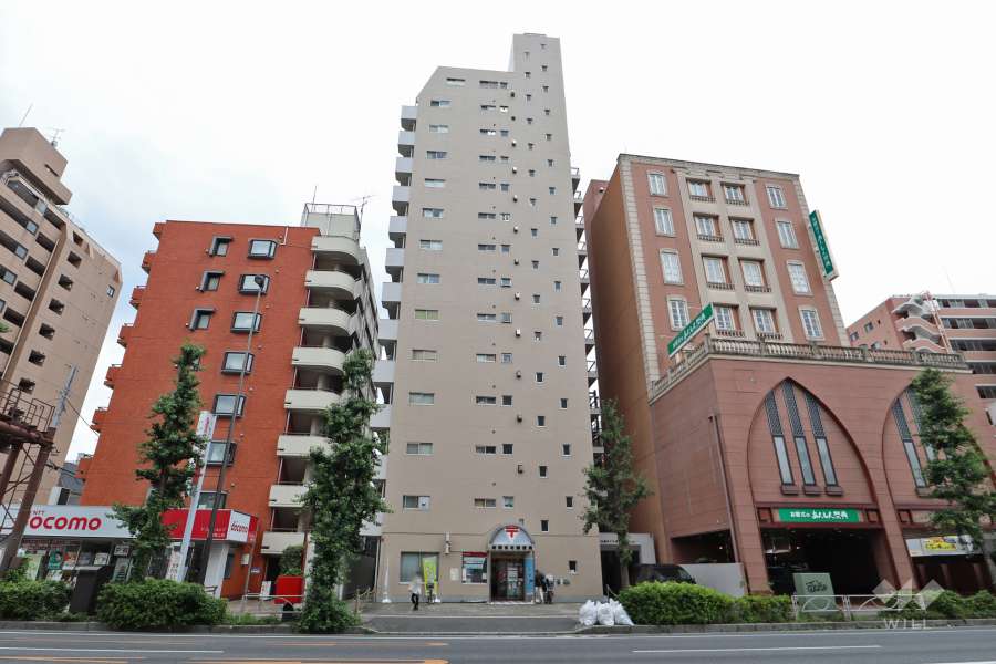 志村太陽ダイヤモンドマンションの外観（北東側から）