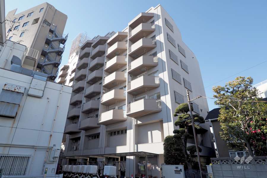 小豆沢ローズハイムの外観（南東側から）