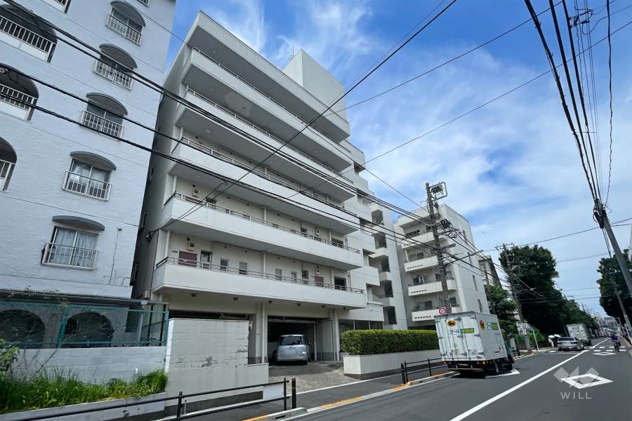 常盤台グリーンハイツの外観（北東側から）　