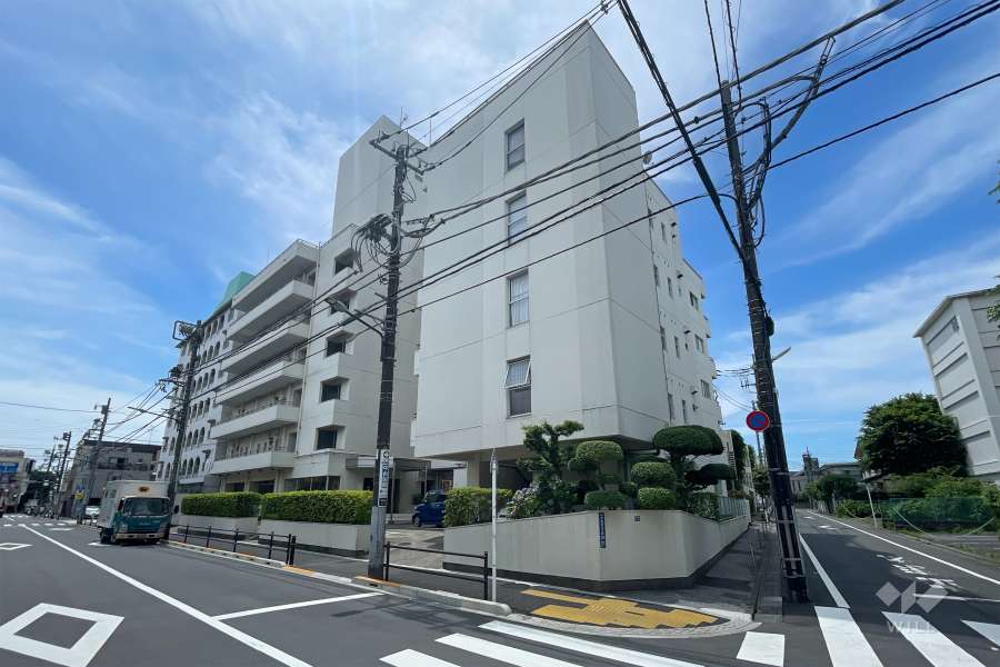 常盤台グリーンハイツの外観（北西側から）　