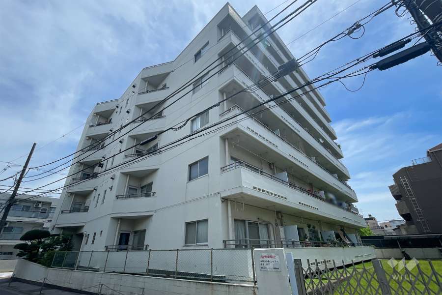 常盤台グリーンハイツの外観（南西側から）　