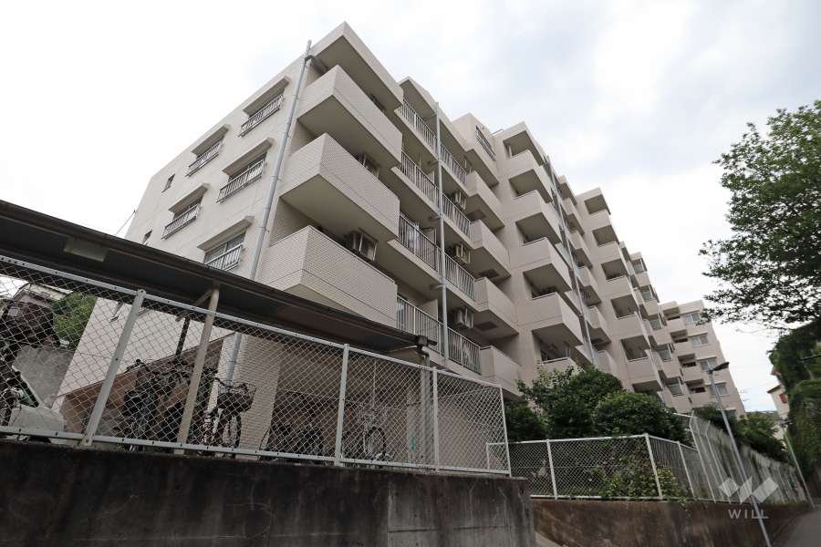 常盤台パークハイツの外観（南西側から）