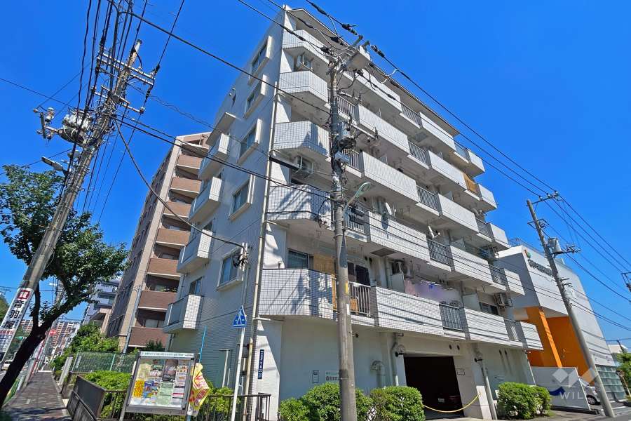 佐下橋ダイヤモンドマンションの外観（北西側から）