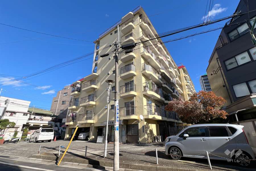 メゾンゴールドの外観（南西側から）