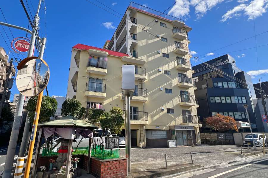 メゾンゴールドの外観（西側から）