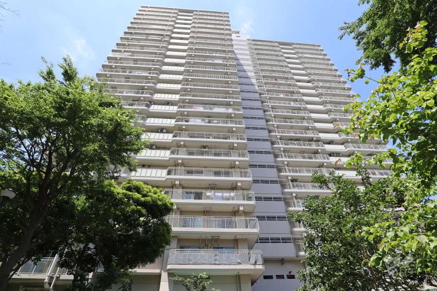 サンシティD棟の外観（東側から）