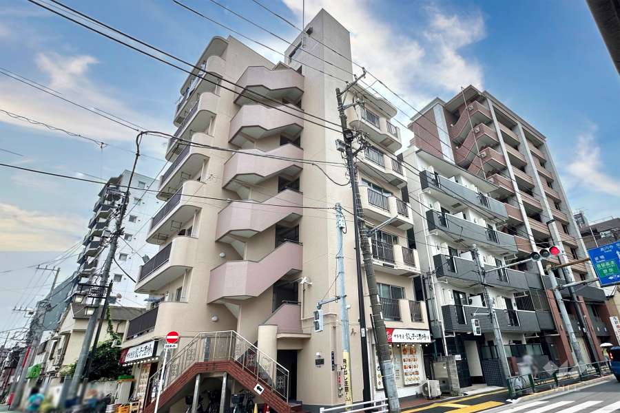 大和コーポの外観（北側から）