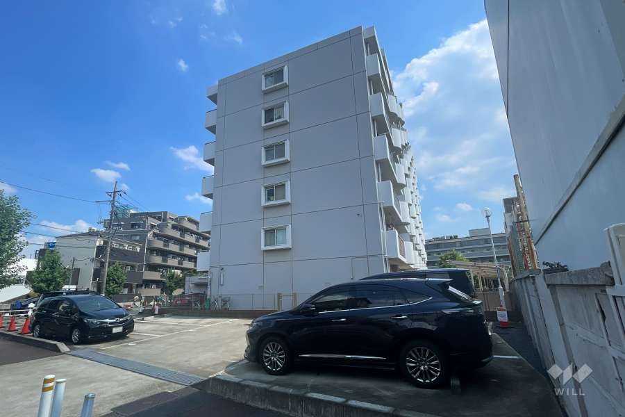 中銀第２城北パークマンシオンの外観（北西側から）