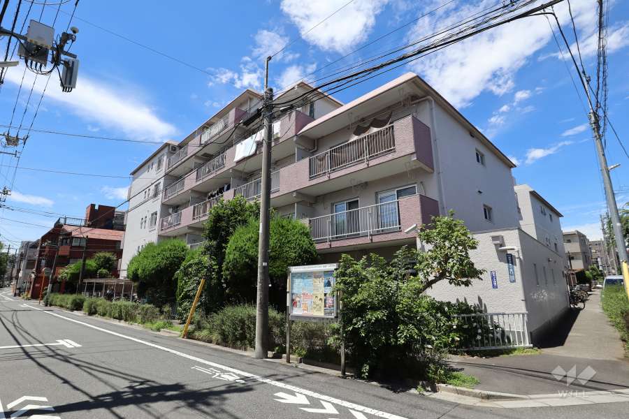 三田南常盤台コーポの外観（北東側から）