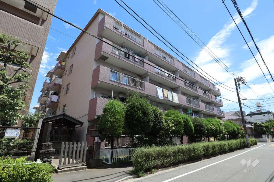 三田南常盤台コーポの外観（南西側から）