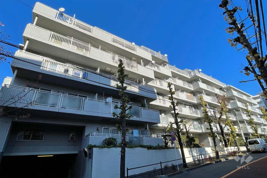 東急ドエルアルス志村坂上の外観（南西側から）