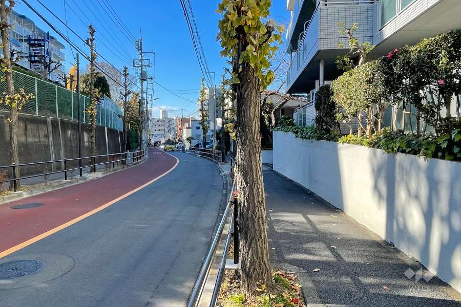 敷地南側の前面道路