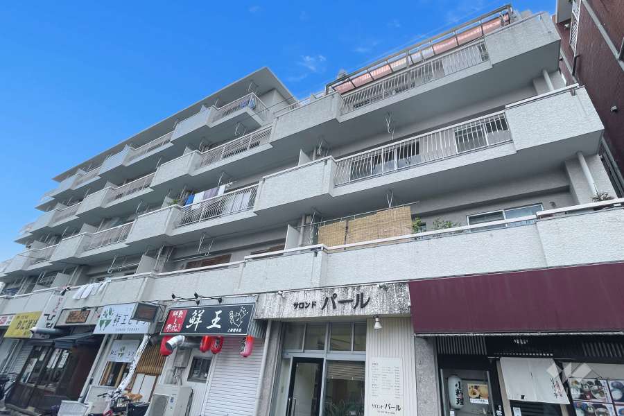 サンライフカミイタの外観（北東側から）
