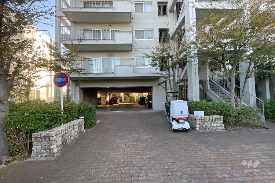 駐車場の出入り口