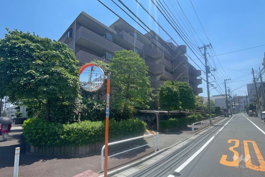 メイゾンときわ台の外観（北西側から）