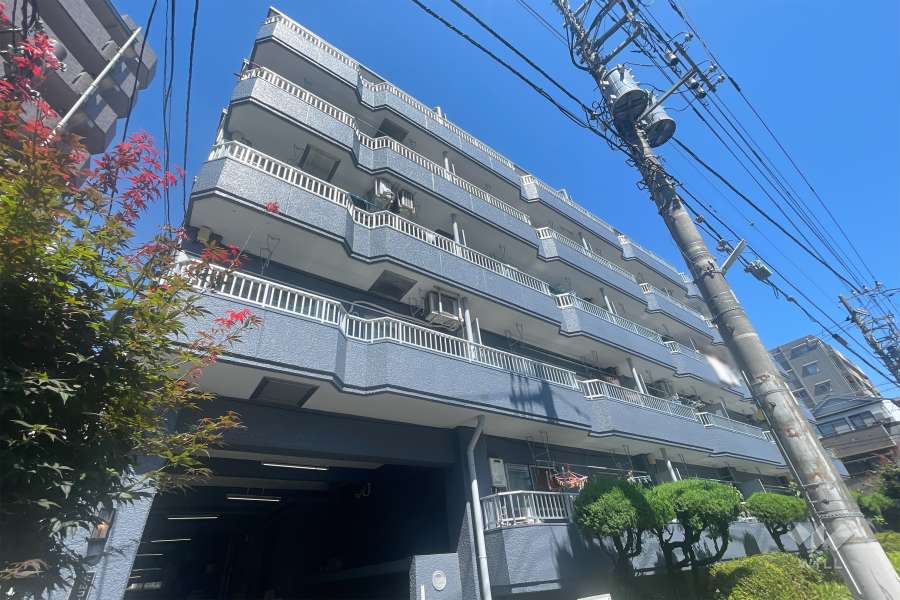 大山コーポサンキョーの外観（南東側から）　