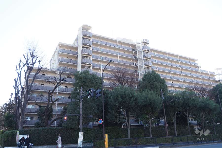 小豆沢パークファミリアB棟の外観（北東側から）