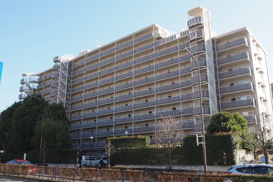小豆沢パークファミリアB棟の外観（北西側から）