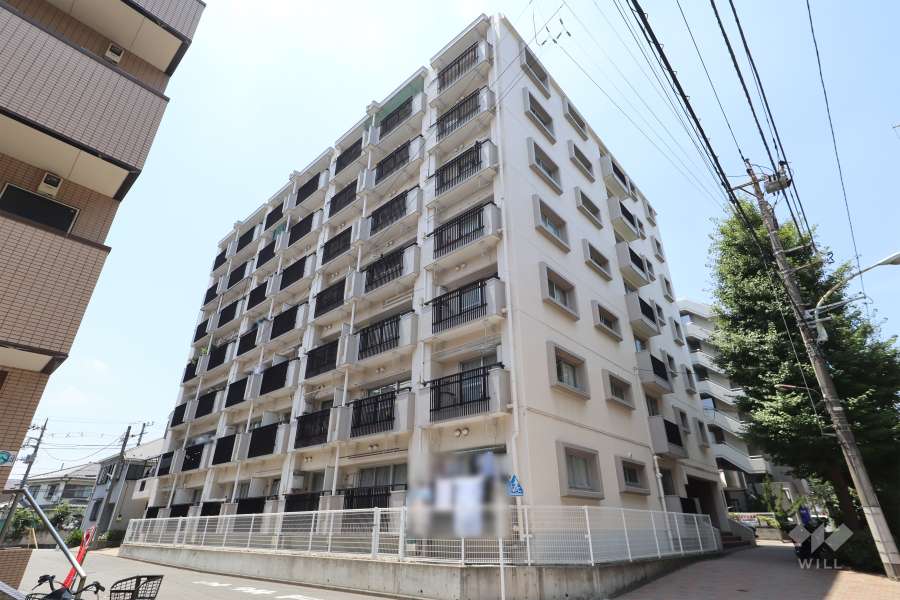 三田高島平第三コーポの外観（北東側から）