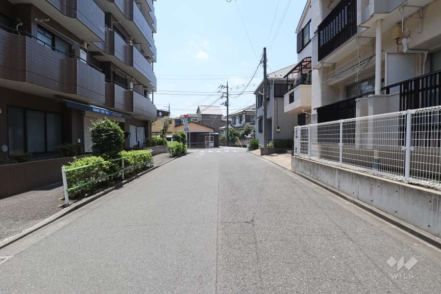 敷地東側の前面道路　　