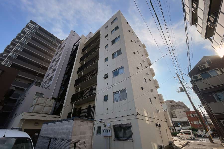 グローリア初穂小豆沢の外観（南西側から）