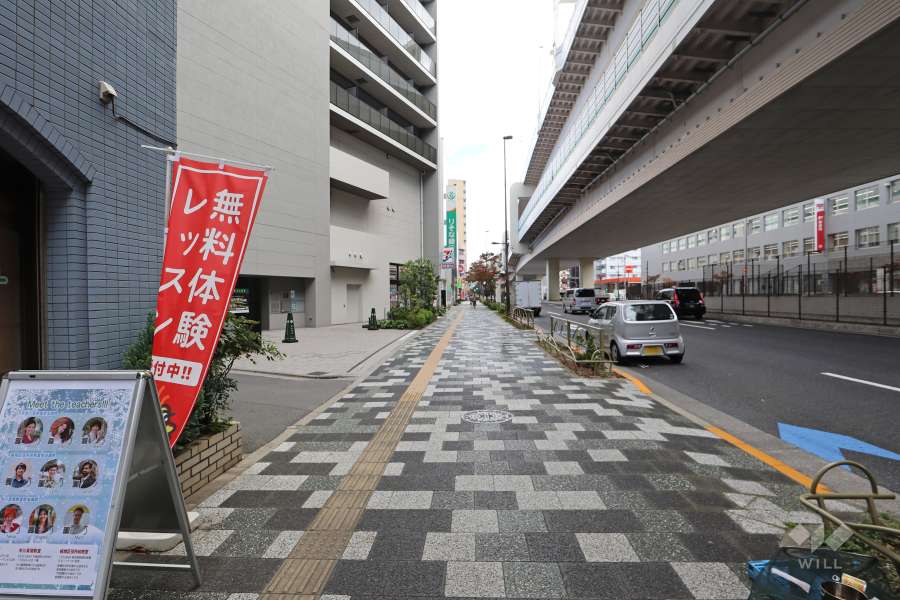 敷地南側の前面道路　