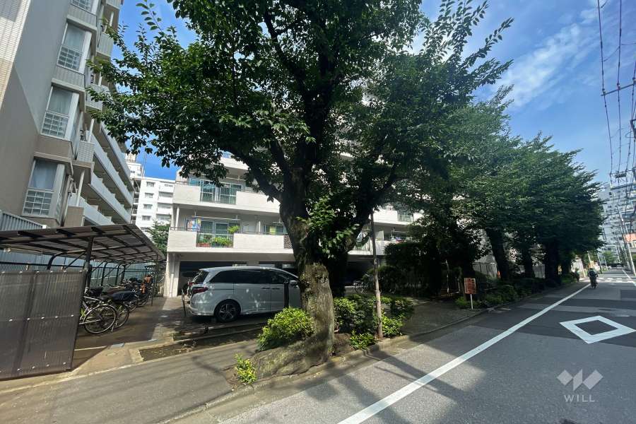 クレールあづさわの外観（北西側から）