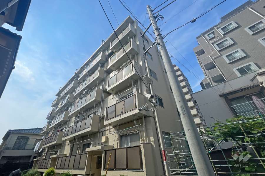 三田常盤台第一コーポの外観（南東側から）