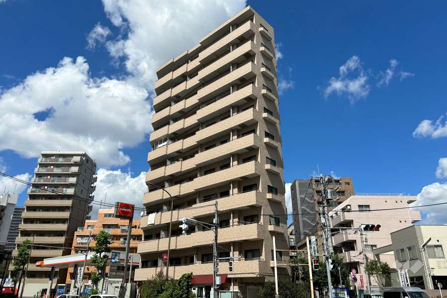 サンライズ大山マンションの外観（南側から）