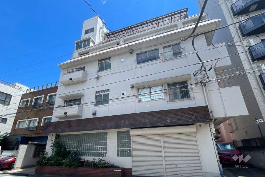 大山パールマンションの外観（南西側から）