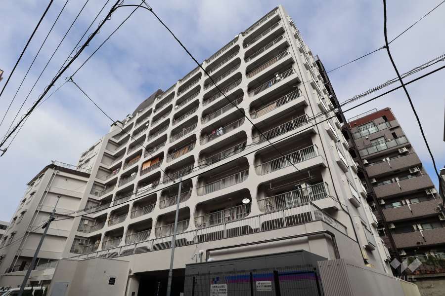 タカシマ志村マンションの外観（南西側から）