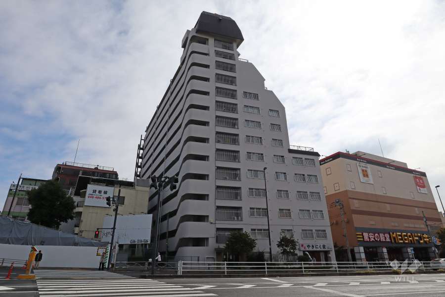 タカシマ志村マンションの外観（北側から）