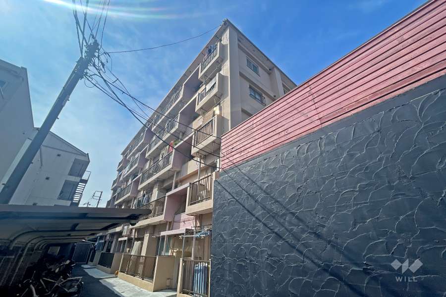 三田常盤台第３コーポの外観（南側から）