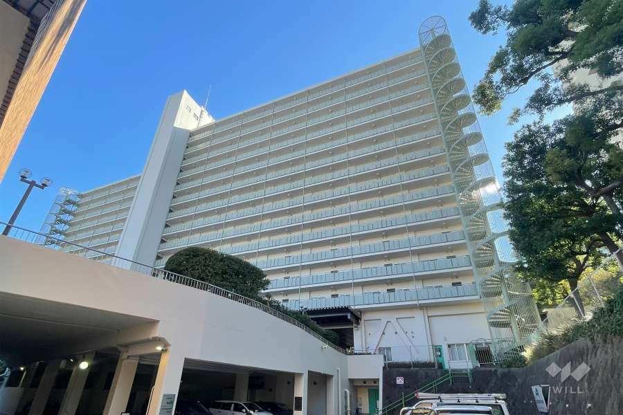 サンシティA棟の外観（北西側から）