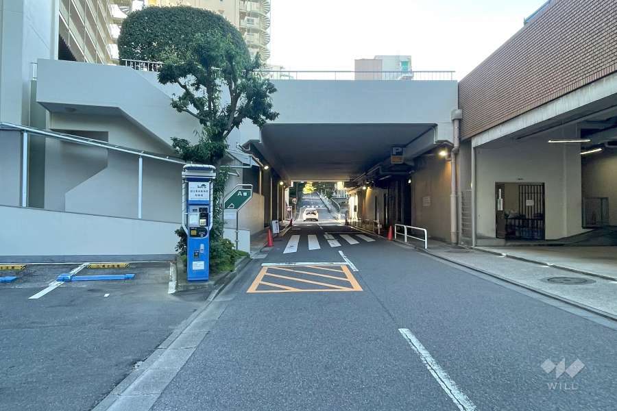 敷地北側の前面道路