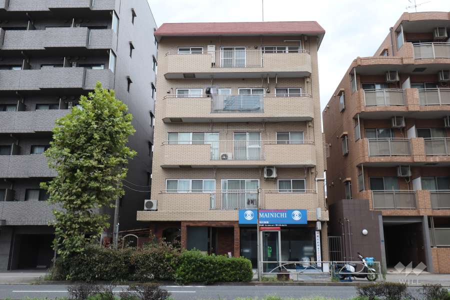 弥生コーポ（板橋区）の外観（南西側から）