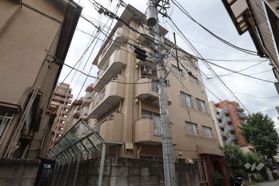 弥生コーポ（板橋区）の外観（東側から）
