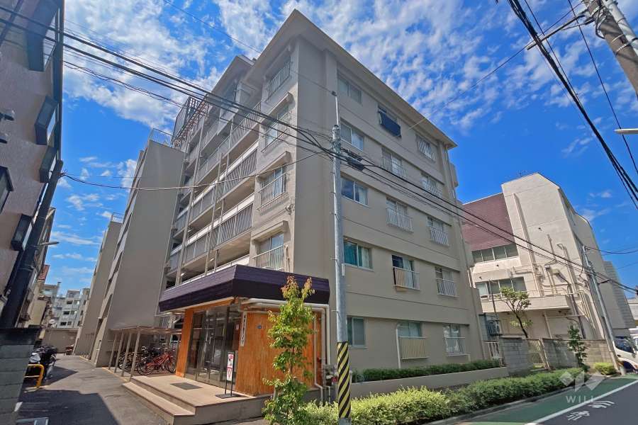 城北公園ハイツの外観（北東側から）