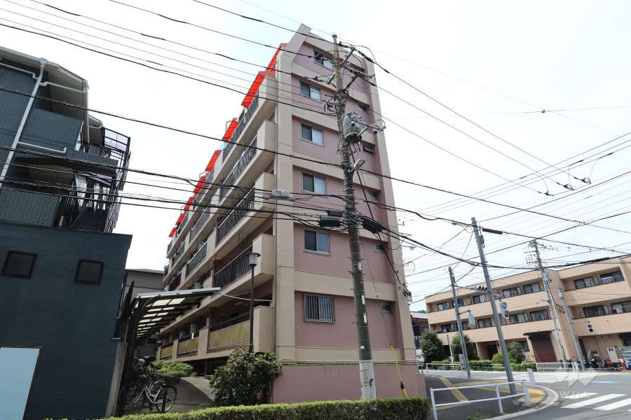 三田高島平第二コーポの外観（北東側から）