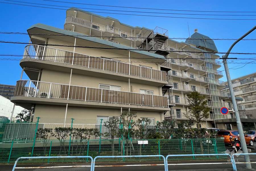 志村サンハイツの外観（北東側から）