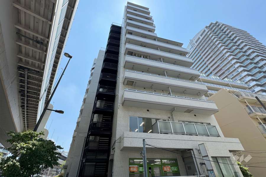 新板橋ビューハイツの外観（北西側から）