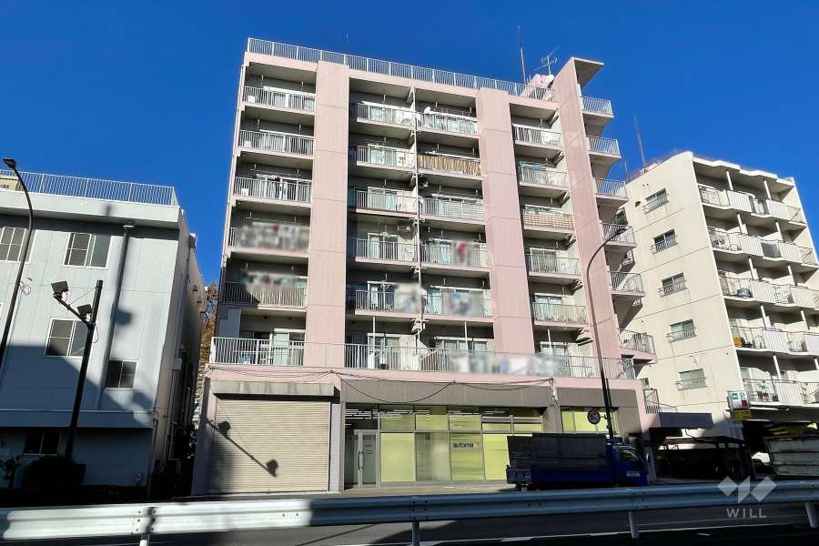 サンモール志村坂上の外観（南西側から）