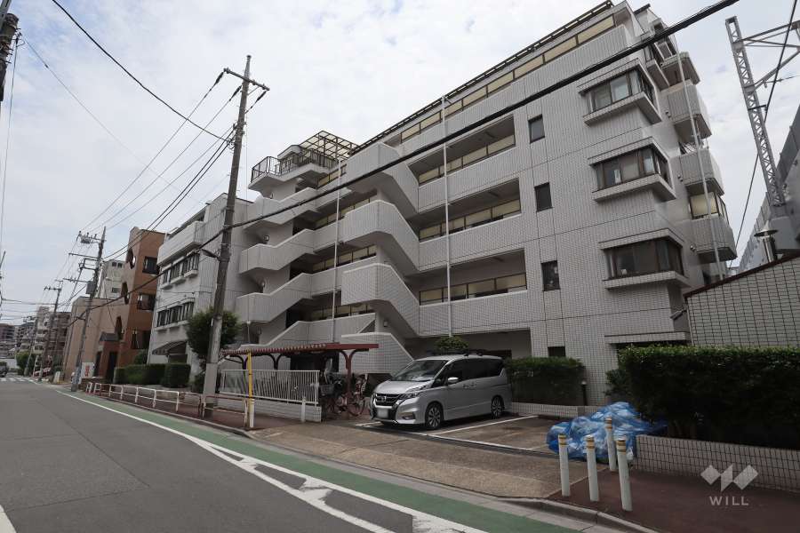 キャニオンマンション蓮根城北公園の外観（北西側から）