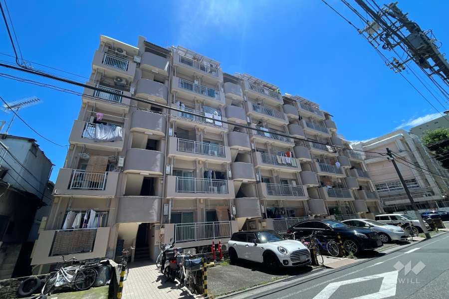 大山マイコーポＡ棟の外観（北西側から）