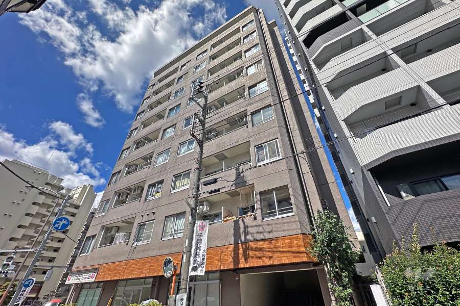 大山サンハイツの外観（南東側から）